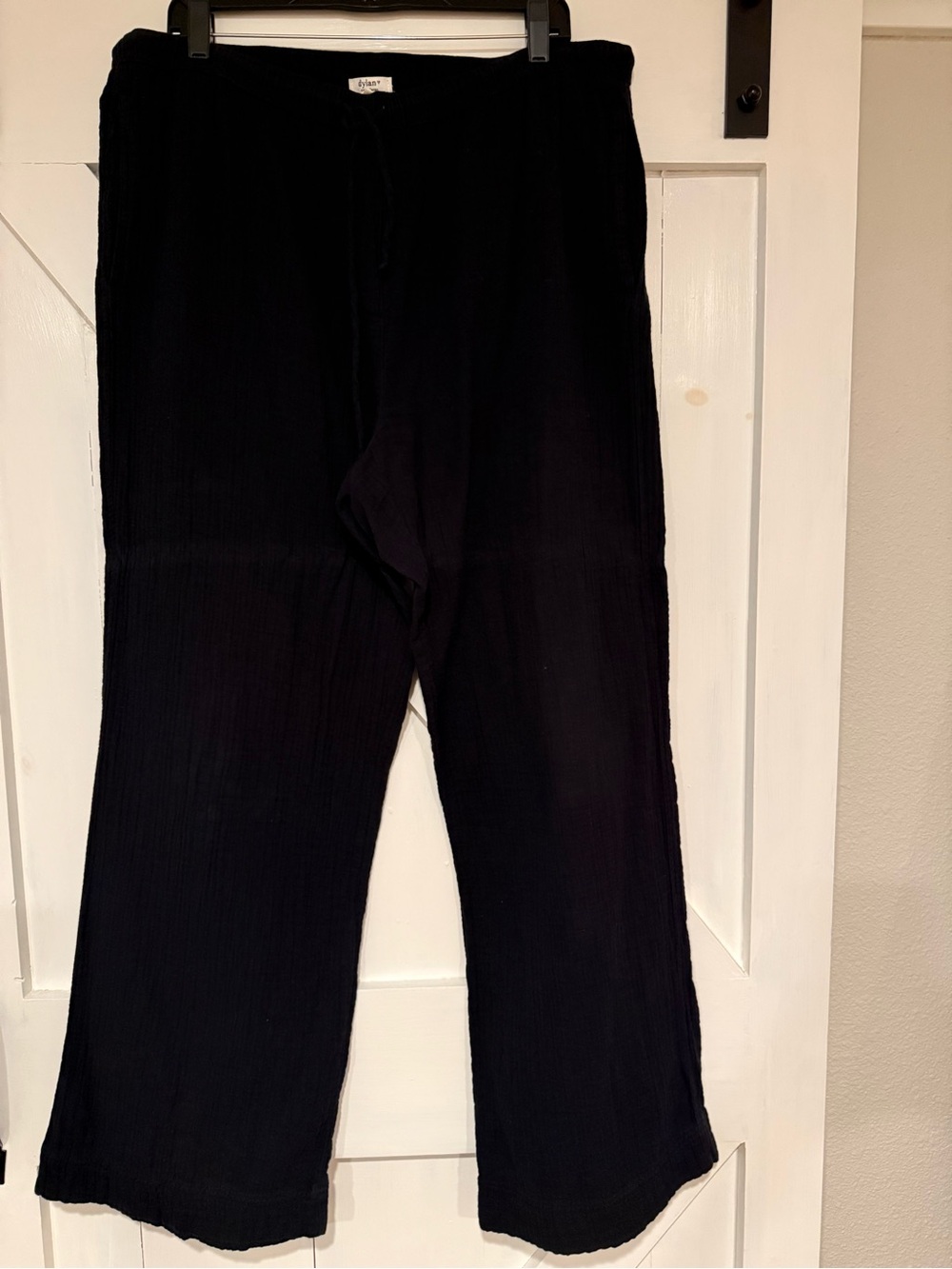 Dylan Black Wide Leg Gauze Pants